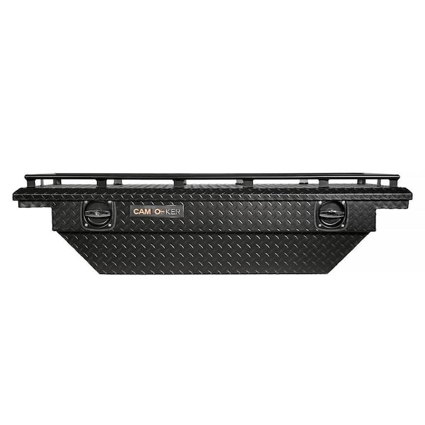 60 in Crossover Tool Box with Rail For Jeep Gladiator JT, Matte Black